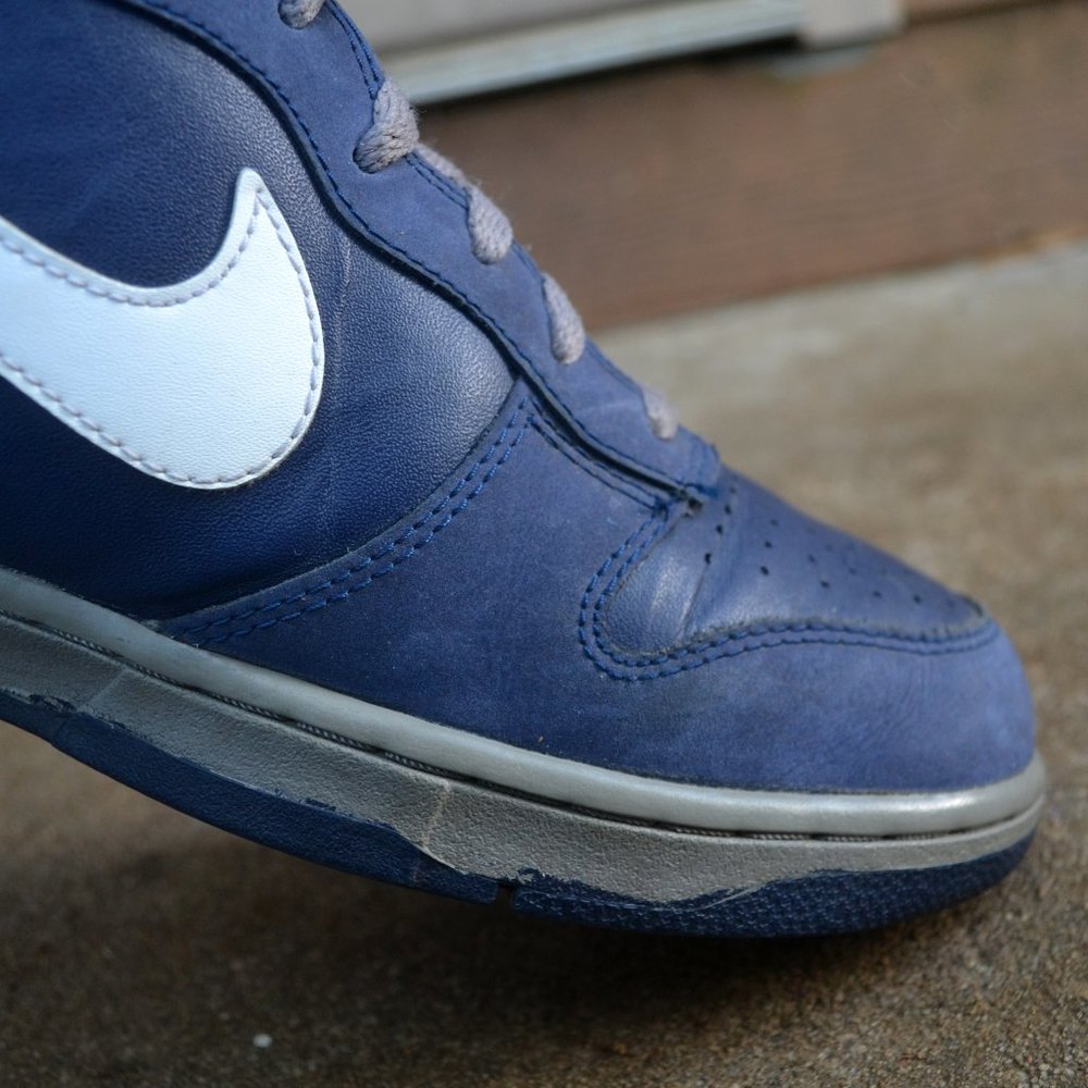 Nike Dunk High Size 12 Men Blue 2012 - Picture 11 of 12
